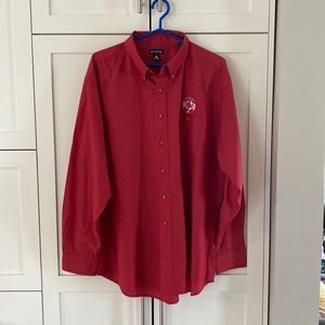 Antigua MLB Casual Button Down Shirt - Boston Red Sox